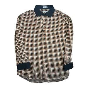 Daniel Ellissa Men’s 19.5-36/37 XXL Patterned Long Sleeve Dress Shirt